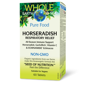 HORSERADISH RESPIRATORY RELIEF 60 TABLETS WHOLE EARTH & SEA