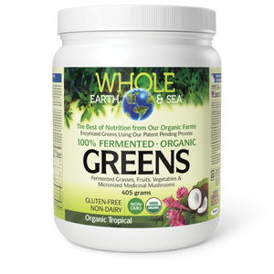 GREENS POWDER FERMENTED ORGANIC TROPICAL 405 G WHOLE EARTH & SEA