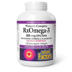 WOMEN'S COMPLETE RXOMEGA-3 300 MG 120 SOFTGELS NATURAL FACTORS