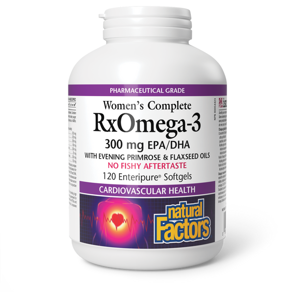 WOMEN'S COMPLETE RXOMEGA-3 300 MG 120 SOFTGELS NATURAL FACTORS