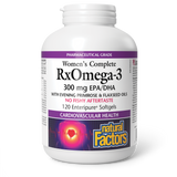 WOMEN'S COMPLETE RXOMEGA-3 300 MG 120 SOFTGELS NATURAL FACTORS