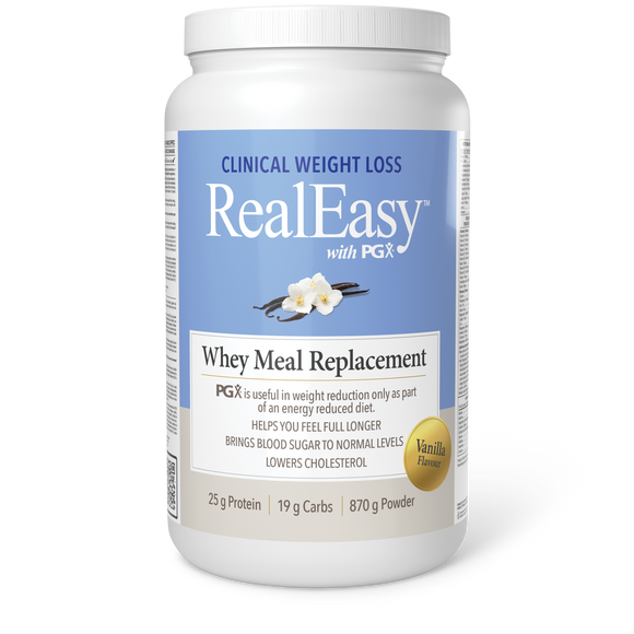 REAL EASY WITH PGX WHEY VANILLA 870 G NATURAL FACTORS