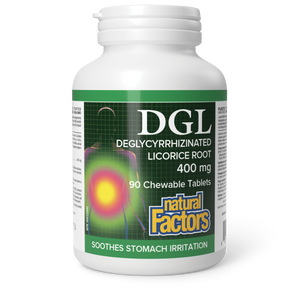 DGL LICORICE 400 MG 90 CHEWABLES NATURAL FACTORS