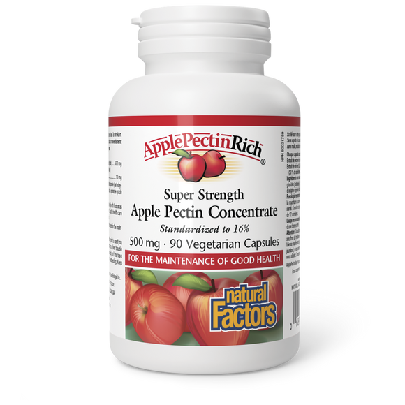 APPLE PECTIN 500 MG 90 CAPS NATURAL FACTORS