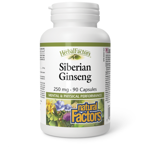 SIBERIAN GINSENG 250 MG 90 CAPS NATURAL FACTORS