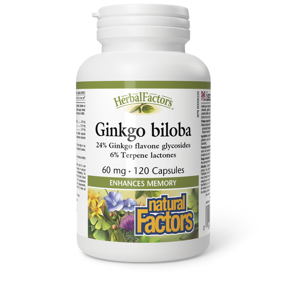 GINKGO BILOBA 60 MG 120 CAPS NATURAL FACTORS