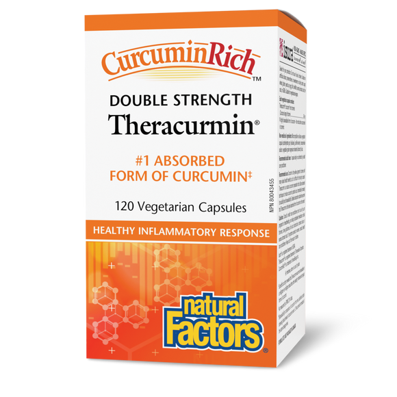 THERACURMIN DOUBLE STRENGTH 60 MG 120 VCAPS NATURAL FACTORS