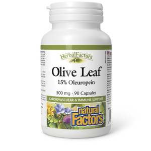 OLIVE LEAF 500 MG 90 CAPS NATURAL FACTORS