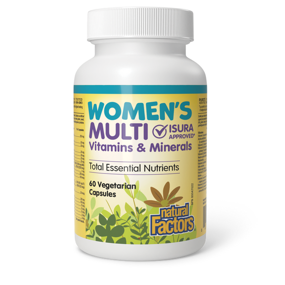 WOMEN'S MULTIVITAMINS & MINERALS 60 CAPS NATURAL FACTORS