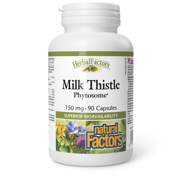 MILK THISTLE PHYTOSOME 150 MG 90 CAPS NATURAL FACTORS