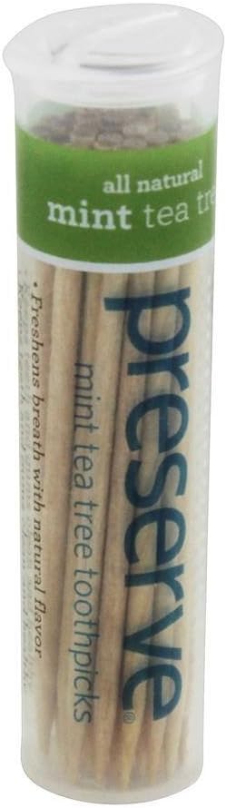 TOOTHPICKS MINT TEA TREE 35 COUNT PRESERVE