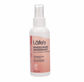 WHOLE BODY DEODORANT SPRAY SANDALWOOD+JASMINE 118ML LAFE'S