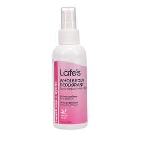 WHOLE BODY DEODORANT SPRAY BEACH ROSE+PEONY 118ML LAFE'S