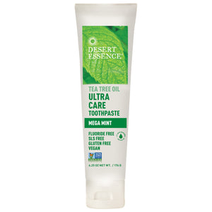 TEA TREE OIL ULTRA CARE TOOTHPASTE MEGA MINT 176G DESERT ESSENCE