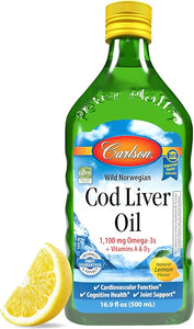 NORWEGIAN COD LIVER OIL LEMON 500 ML CARLSON