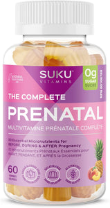 THE COMPLETE PRENATAL 60 GUMMIES SUGAR FREE SUKU