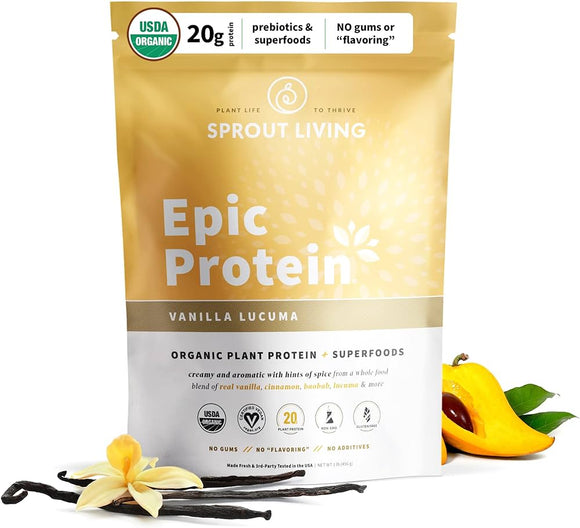 EPIC PROTEIN VANILLA LUCUMA 455 G SPROUT LIVING