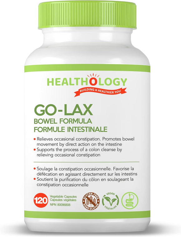 GO-LAX BOWEL FORMULA 120 CAPS HEALTHOLOGY