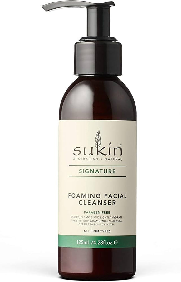 FOAMING FACIAL CLEANSER PUMP 125 ML SUKIN