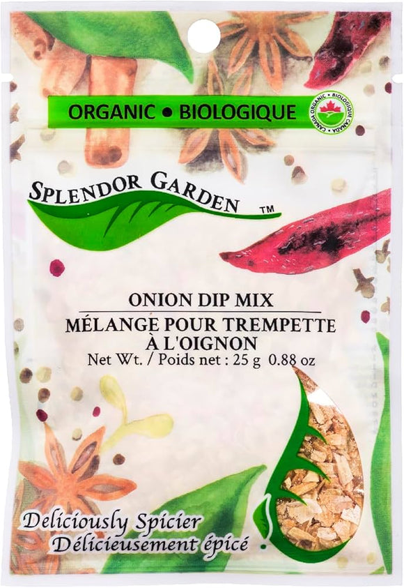 ONION DIP MIX ORGANIC 25 G SPLENDOR GARDEN