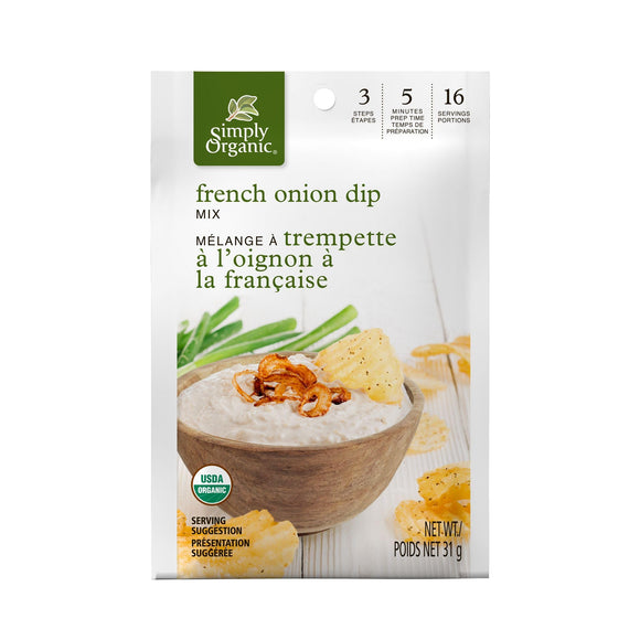 FRENCH ONION DIP ORGANIC 31 G SIMPLY ORGANIC