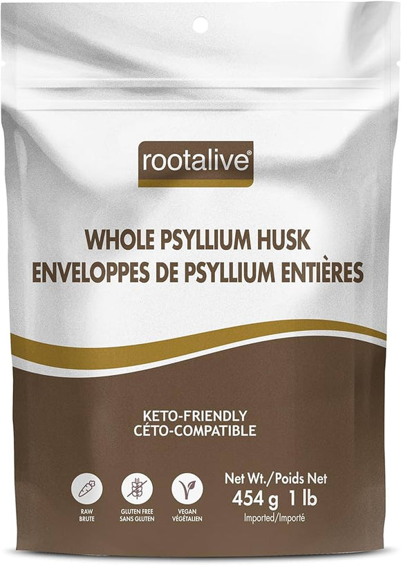 WHOLE PSYLLIUM HUSK 454 G ROOTALIVE