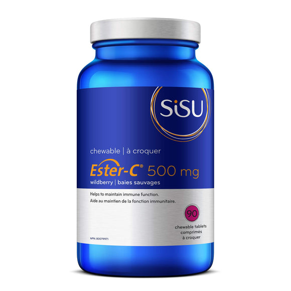 ESTER C WILDBERRY 500 MG 90 CHEWABLES SISU