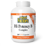 HI POTENCY B COMPLEX 50 MG 210 CAPS NATURAL FACTORS