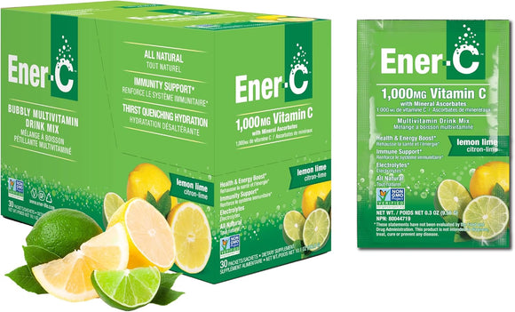 ENER C 1000 MG VITAMIN C 30 PACKS LEMON LIME