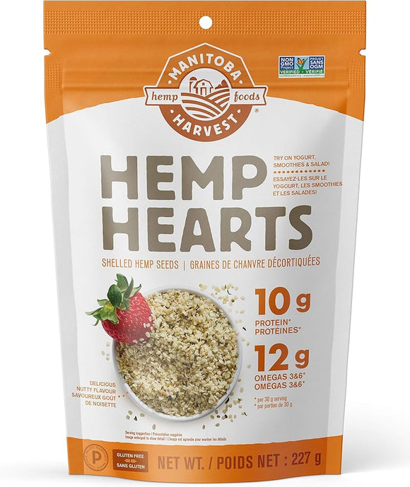 HEMP HEARTS SHELLED 227 G MANITOBA HARVEST