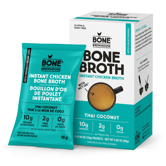 THAI COCONUT INSTANT CHICKEN BONE BROTH 80 G BONE BREWHOUSE