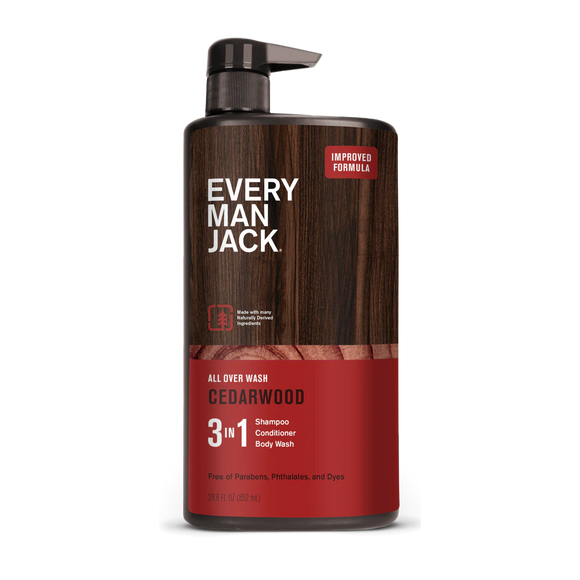 3 IN 1 ALL OVER WASH CEDARWOOD 852 ML EVERY MAN JACK