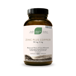 ZINC CITRATE PLUS COPPER 50 MG 100 CAPS HEALTH FIRST