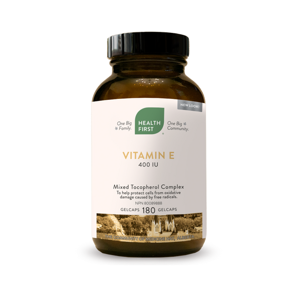 VITAMIN E 400 IU 180 SOFTGELS HEALTH FIRST