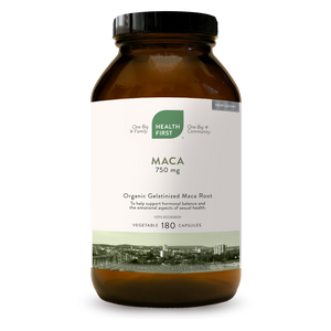 MACA GELATINIZED ORGANIC 750 MG 180 CAPS HEALTH FIRST