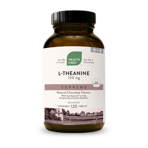 L-THEANINE SUPREME CHOCOLATE 100 MG 120 CHEWABLE TABLETS HEALTH FIRST