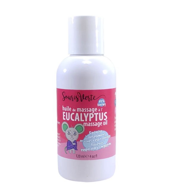 MASSAGE OIL EUCALYPTUS 120 ML SOURIS VERTE