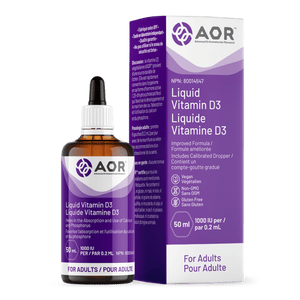 VITAMIN D3 LIQUID VEGAN 1000 IU 50 ML AOR