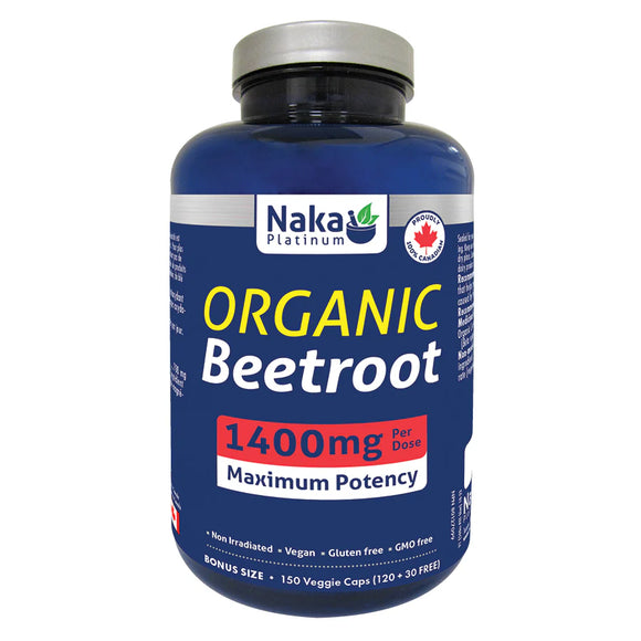 BEETROOT ORGANIC 1400 MG 150 CAPS NAKA