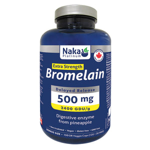 EXTRA STRENGTH BROMELAIN 500 MG 150 CAPS NAKA