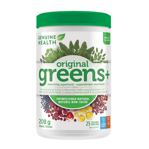 GREENS+ ORIGINAL UNSWEETENED 208 G GENUINE HEALTH