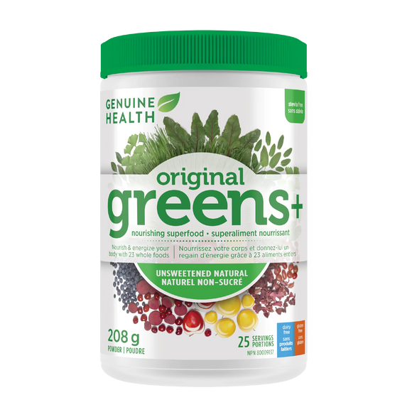 GREENS+ ORIGINAL UNSWEETENED 208 G GENUINE HEALTH