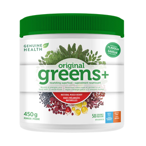 ORIGINAL GREENS+ NATURAL MIXED BERRY 450 G GENUINE HEALTH