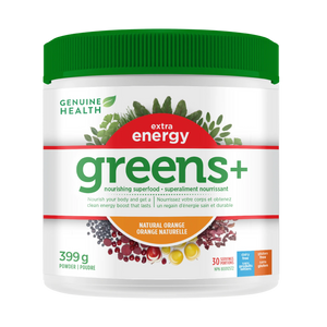 GREENS+ EXTRA ENERGY NATURAL ORANGE 399 G GENUINE HEALTH