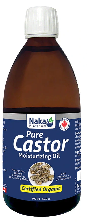 PURE CASTOR MOISTURIZING OIL ORGANIC 500 ML NAKA