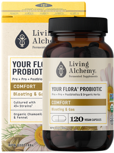 YOUR FLORA PROBIOTIC COMFORT 120 CAPS LIVING ALCHEMY