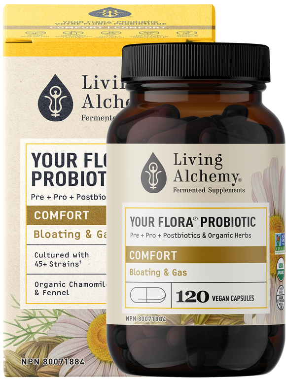 YOUR FLORA PROBIOTIC COMFORT 120 CAPS LIVING ALCHEMY