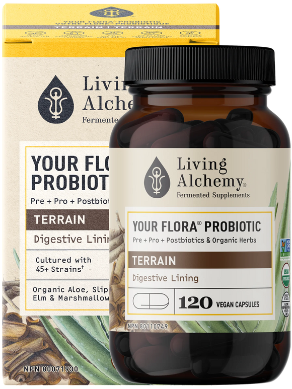 YOUR FLORA PROBIOTIC TERRAIN 120 CAPS LIVING ALCHEMY