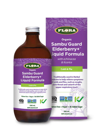 ELDERBERRY+ LIQUID FORMULA ORGANIC 500 ML FLORA