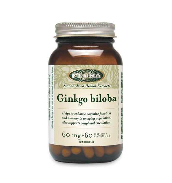 GINKGO BILOBA 60 MG 60 CAPS FLORA